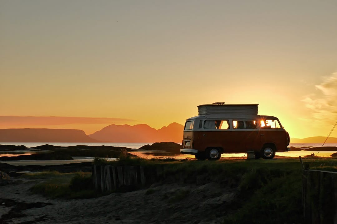 Illustrative image for the article Anew Alternative to Annuities. Picture: A van on the road during sunset